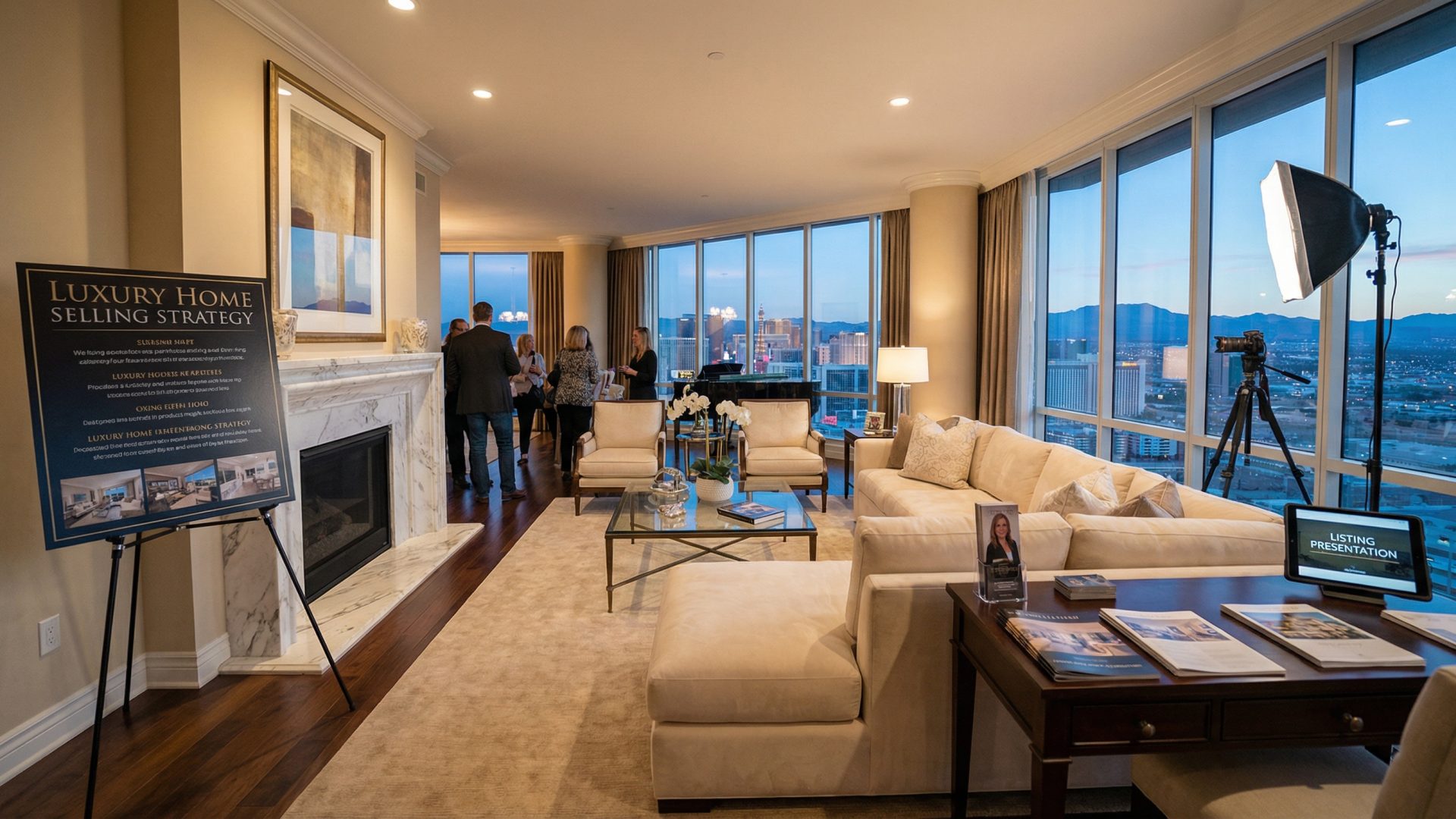 Luxury home selling strategy and professional staging