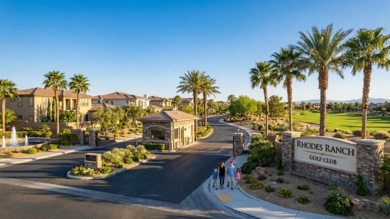 Rhodes Ranch gated golf community in Southwest Las Vegas