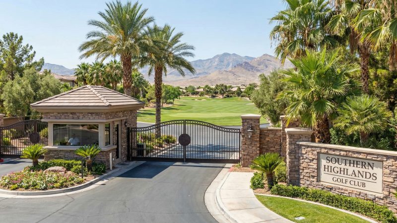 Southern Highlands guard-gated golf community in Las Vegas